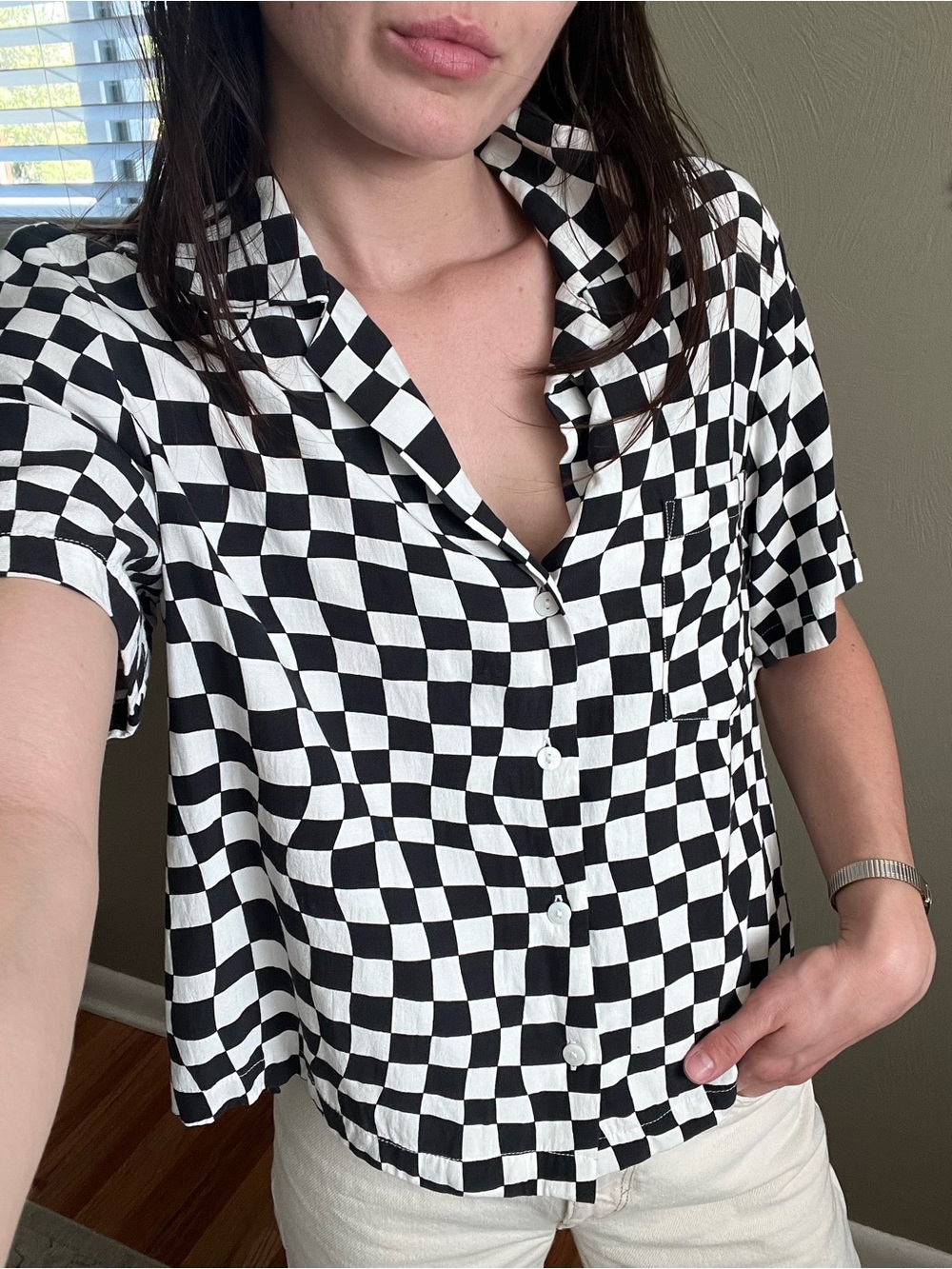 Pistola Checkered Blouse